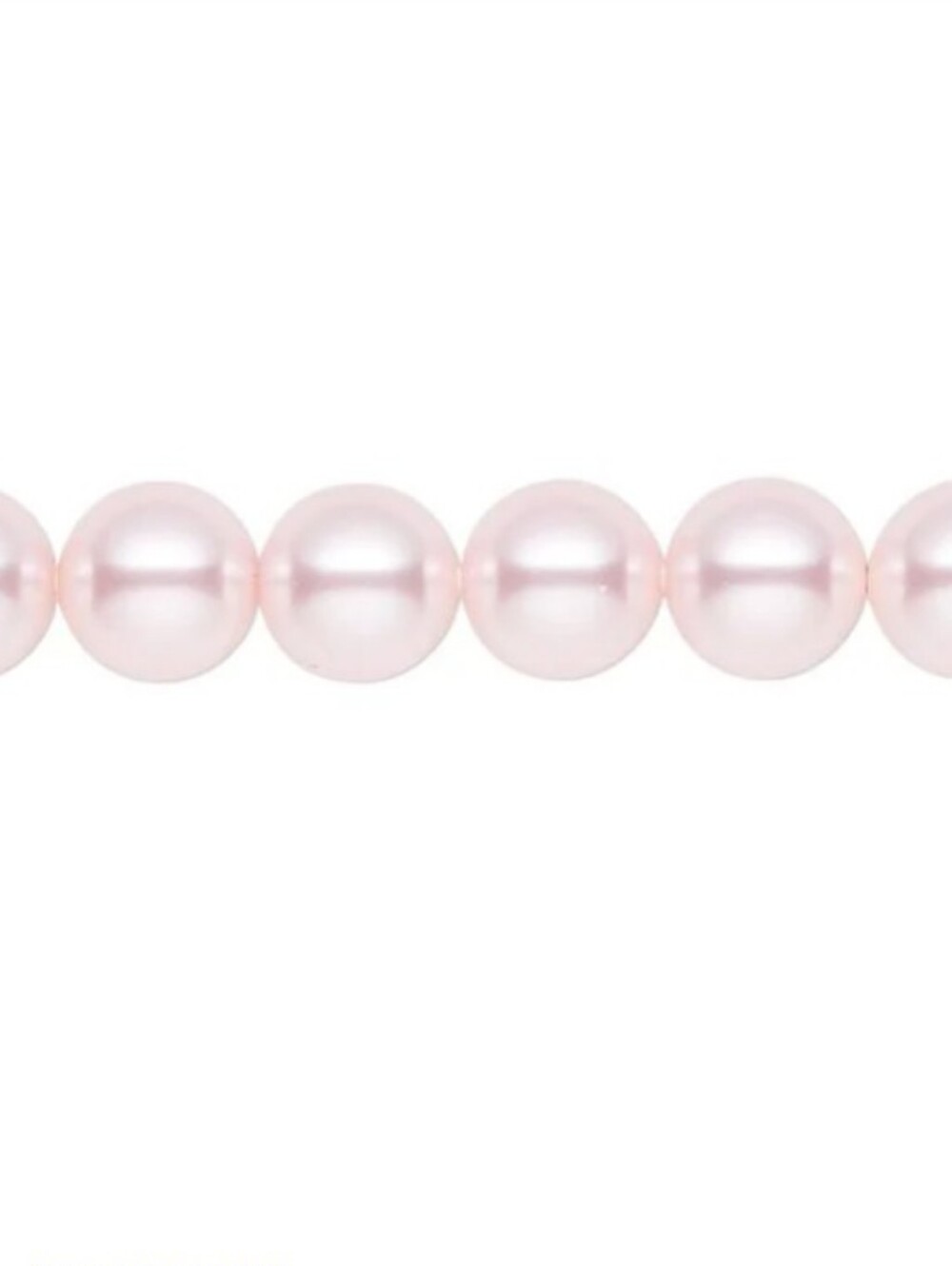 8mm Crystal Pearl Rosaline Round Beads 50ct H20-1031GP